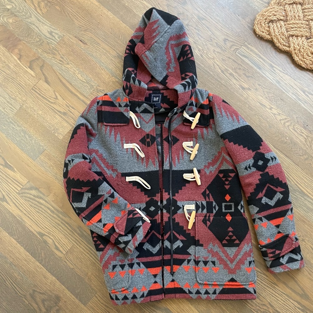 Gap Wool Coat Southwest pattern S
